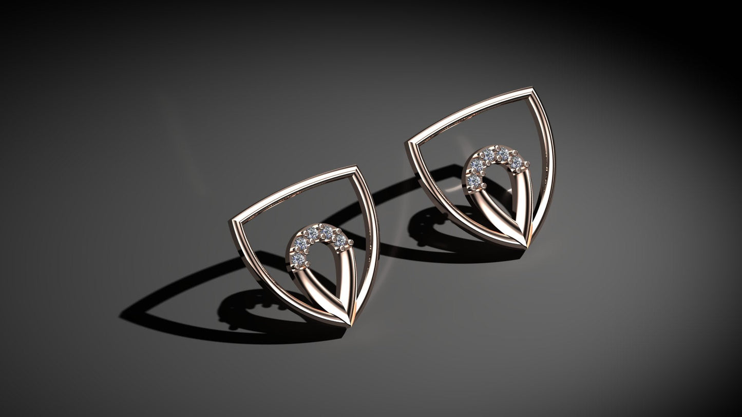 Radiant Duo Diamond Earrings