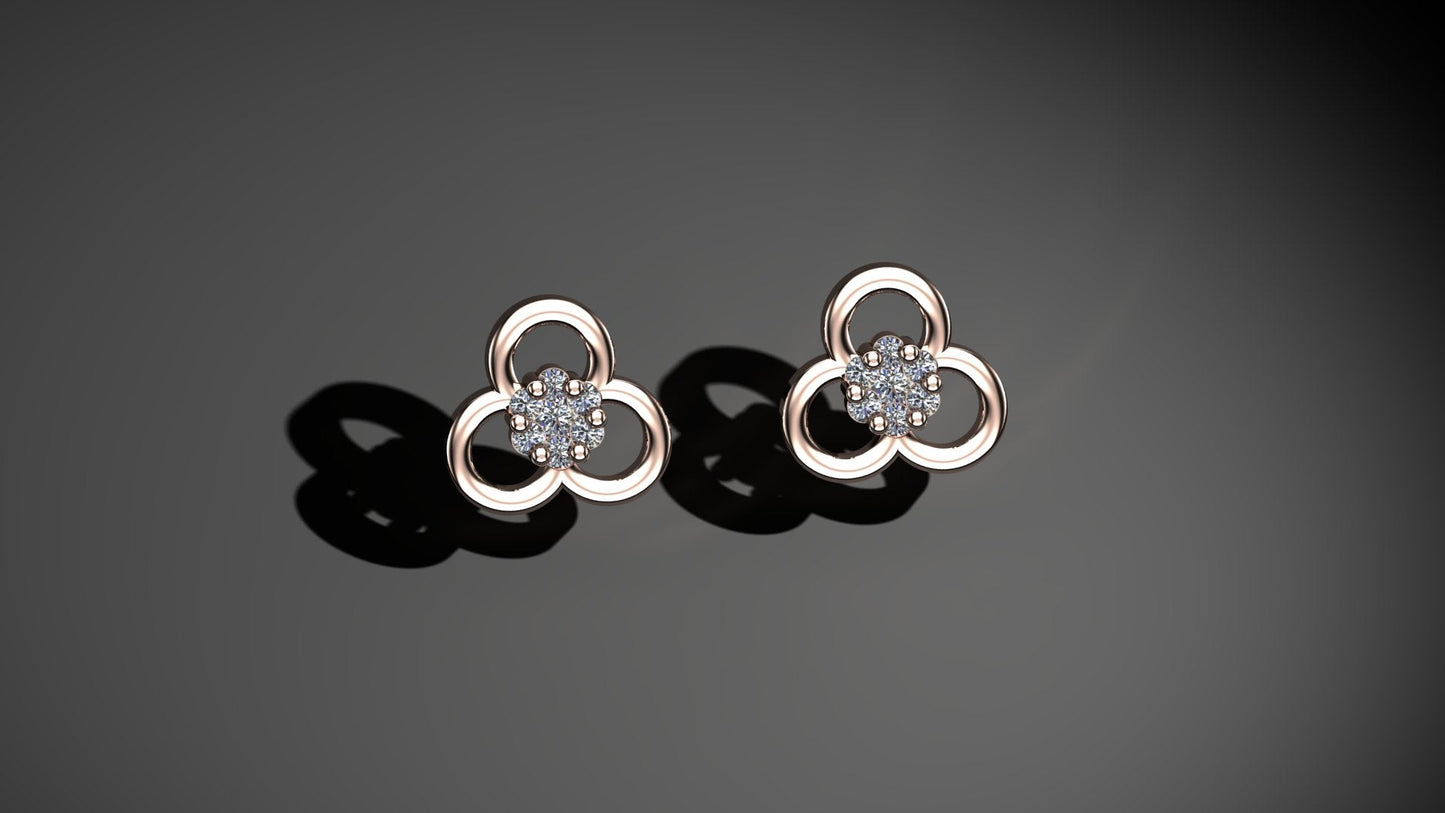 Swirl Diamond Earrings