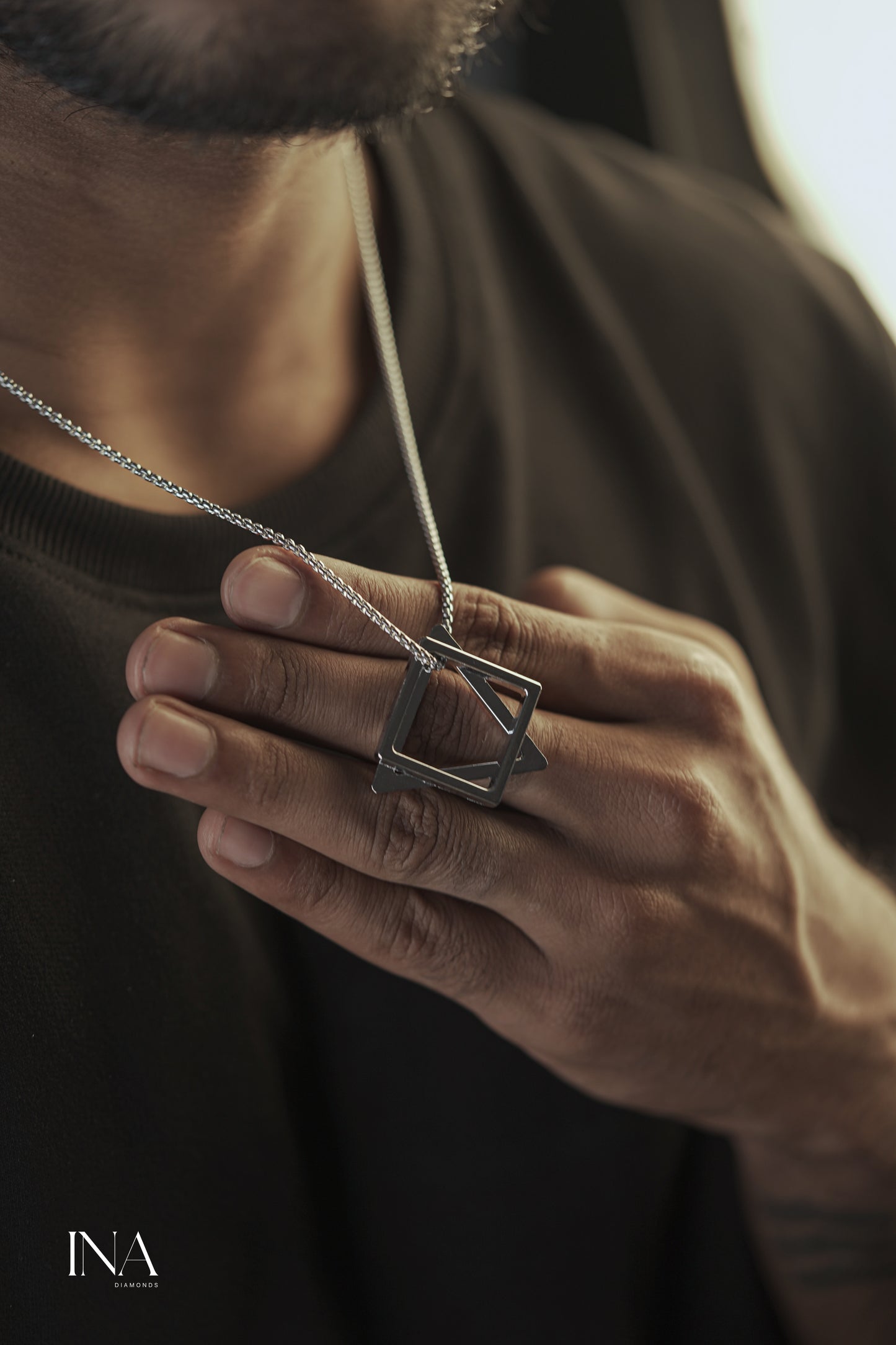 Shadow Hex Pendant