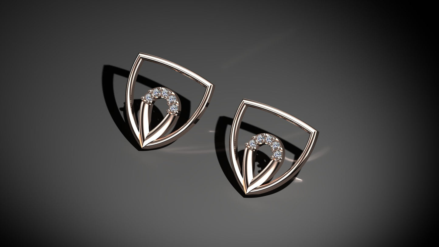 Radiant Duo Diamond Earrings
