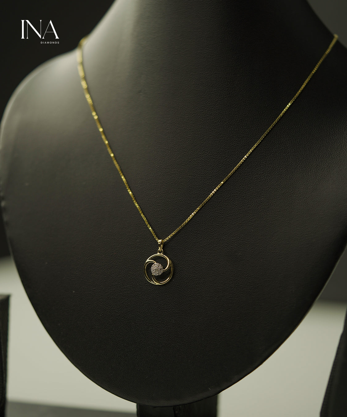 Eternal Swirl Diamond Pendant