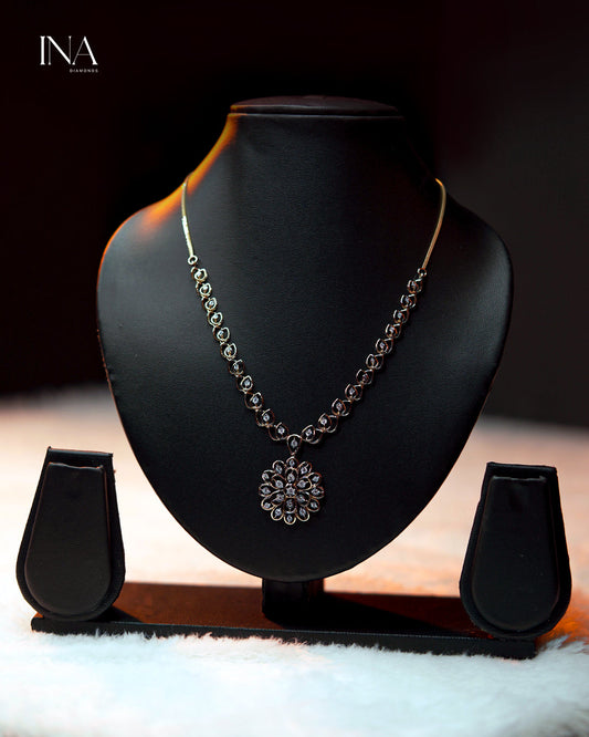 Floral Radiance Diamond Necklace