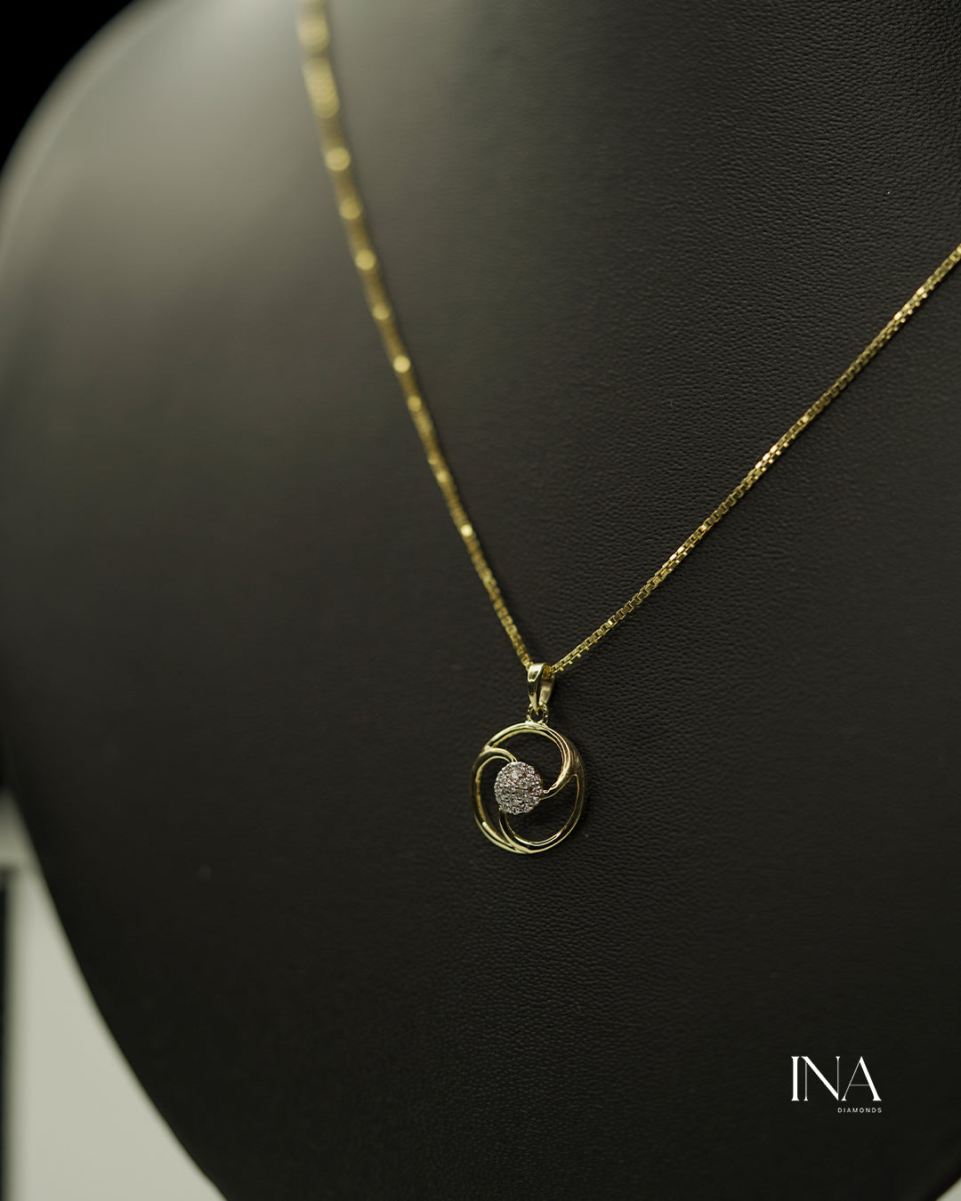 Eternal Swirl Diamond Pendant