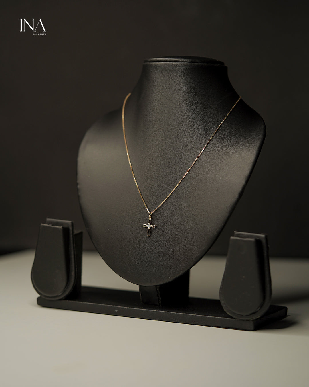 Delicate Cross Diamond Pendant