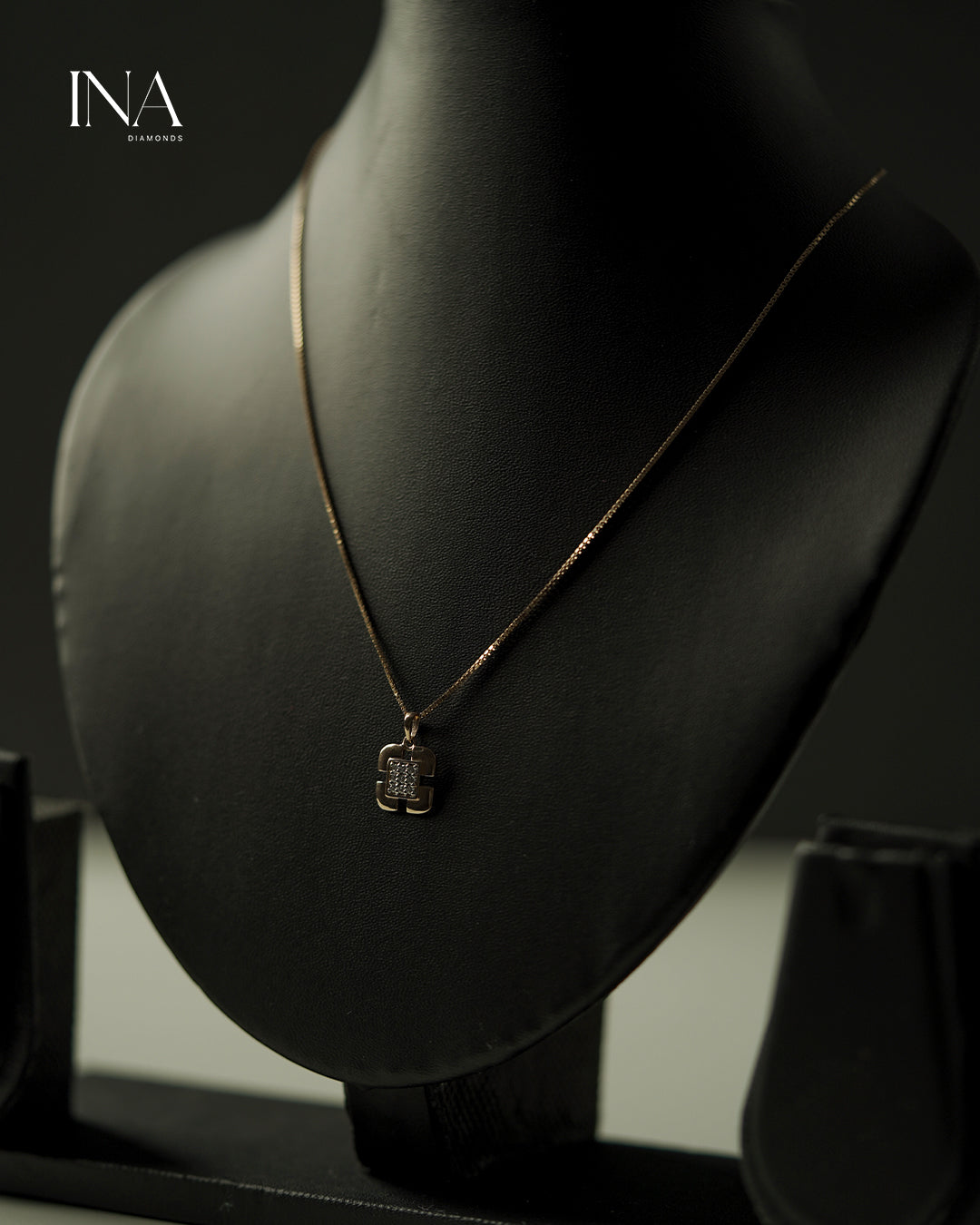 Regal Square Diamond Pendant