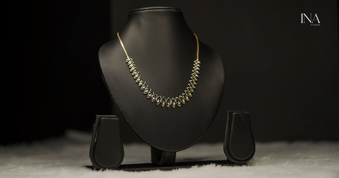 Elegant Marquise Diamond Necklace