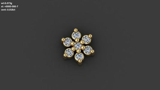 Petite Blossom Diamond Nosepin