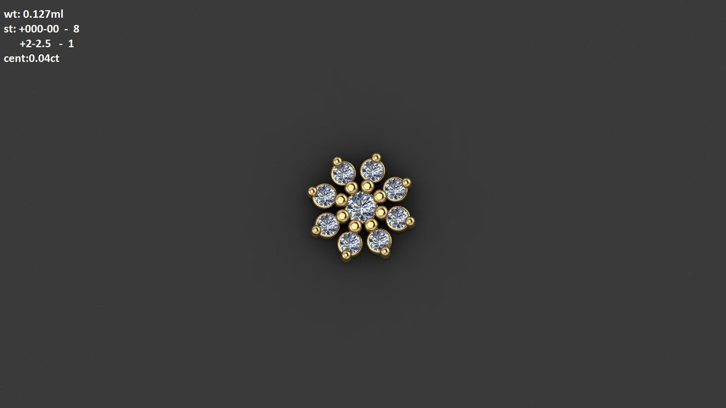 Celeste Petal Nosepin