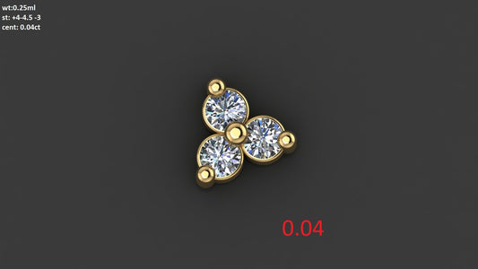 Ira Floral Stud Nosepin
