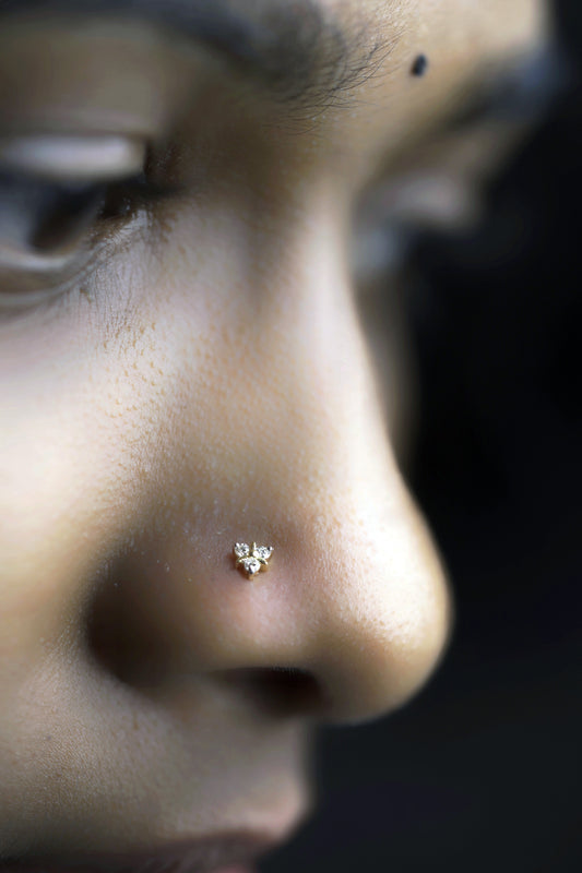 Trinity Sparkle Nose Stud