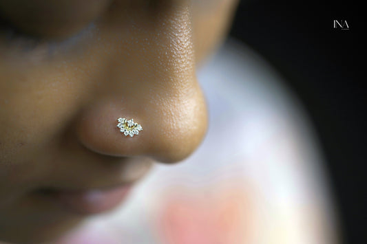 Sunlit Blossom Nose Pin