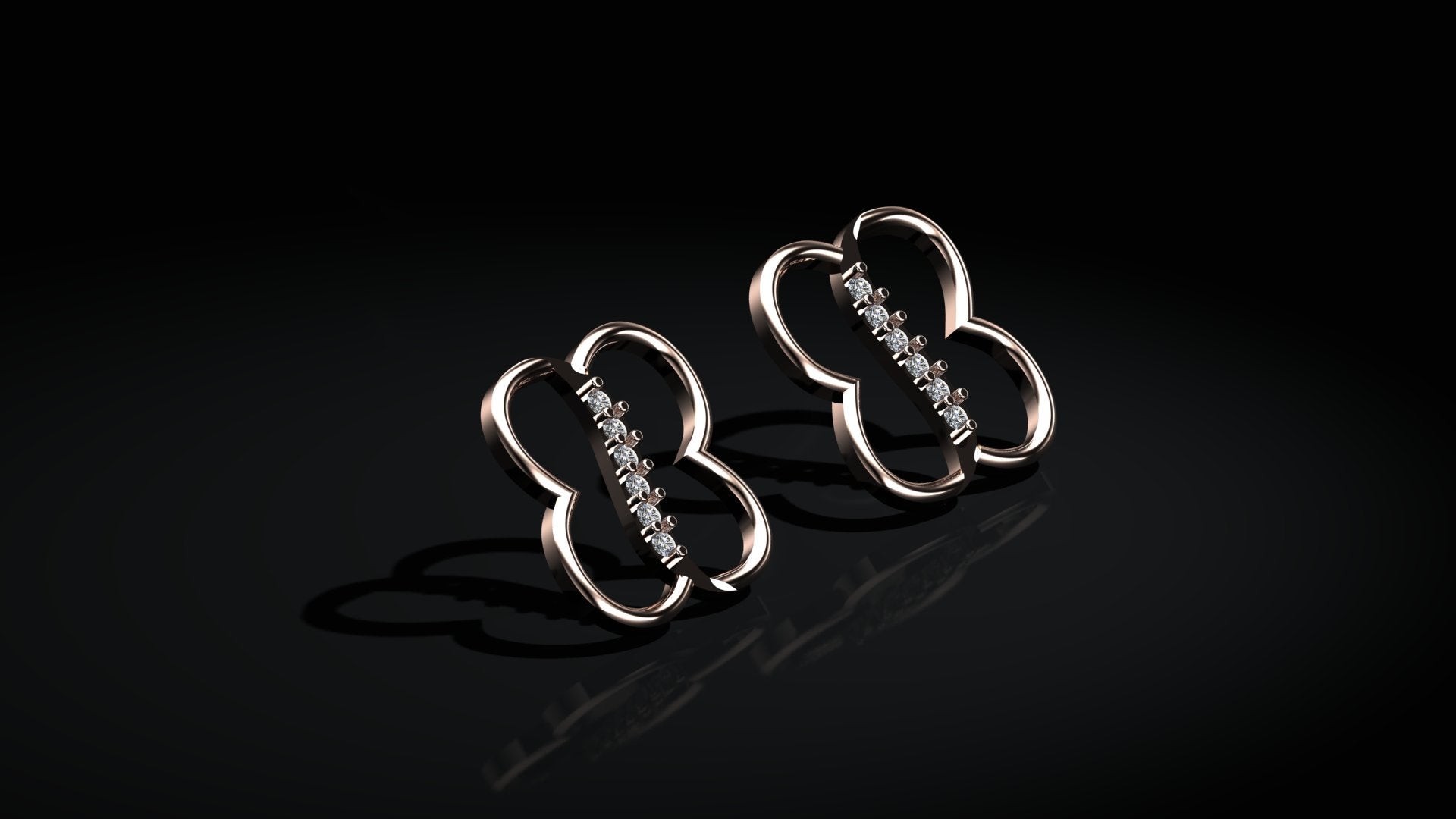 Butterfly Diamond Earrings