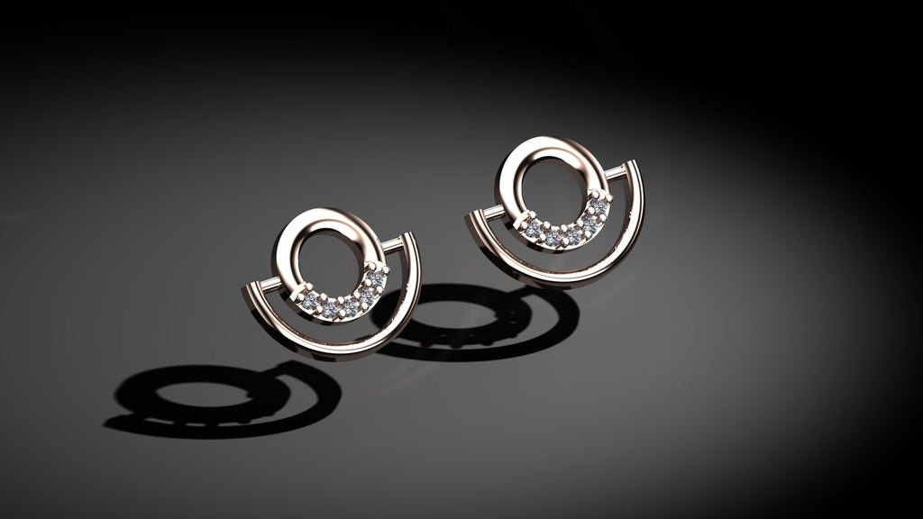 Diamond Hoop Earrings