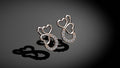 Icy Hearts Diamond Earrings