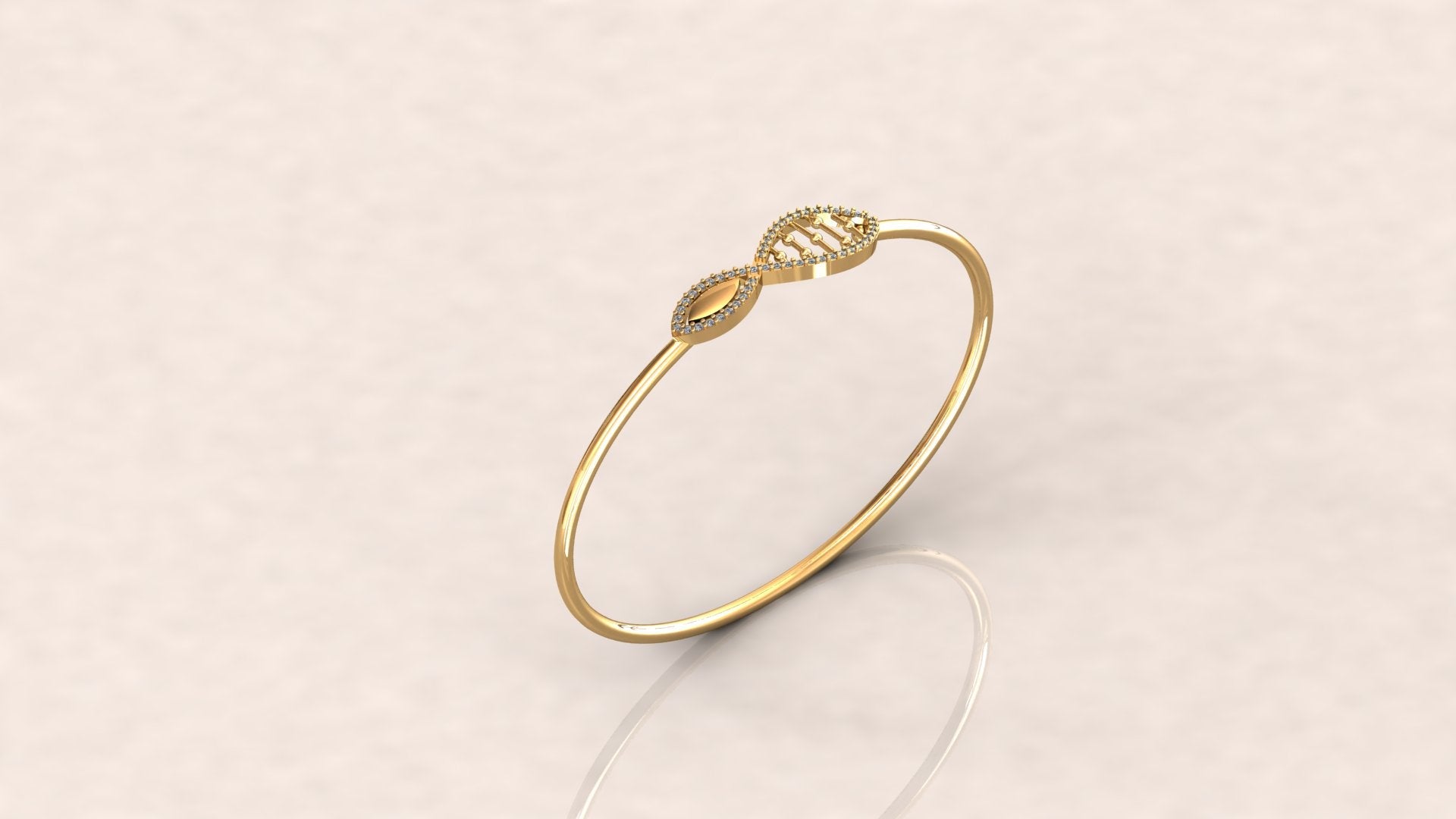 Infinity Diamond Bangle