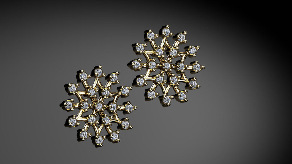 Spangled Diamond Earrings