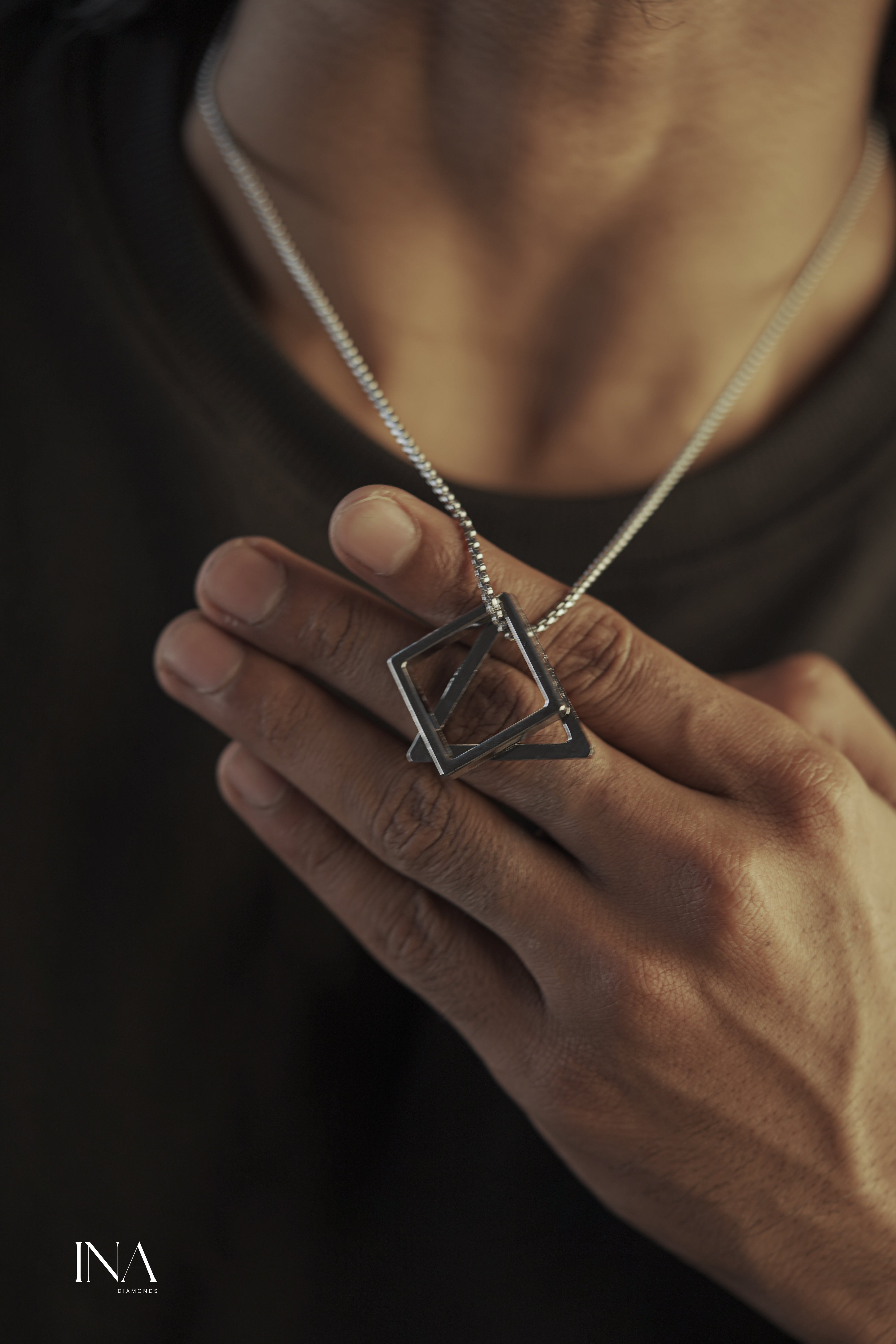 Shadow Hex Pendant