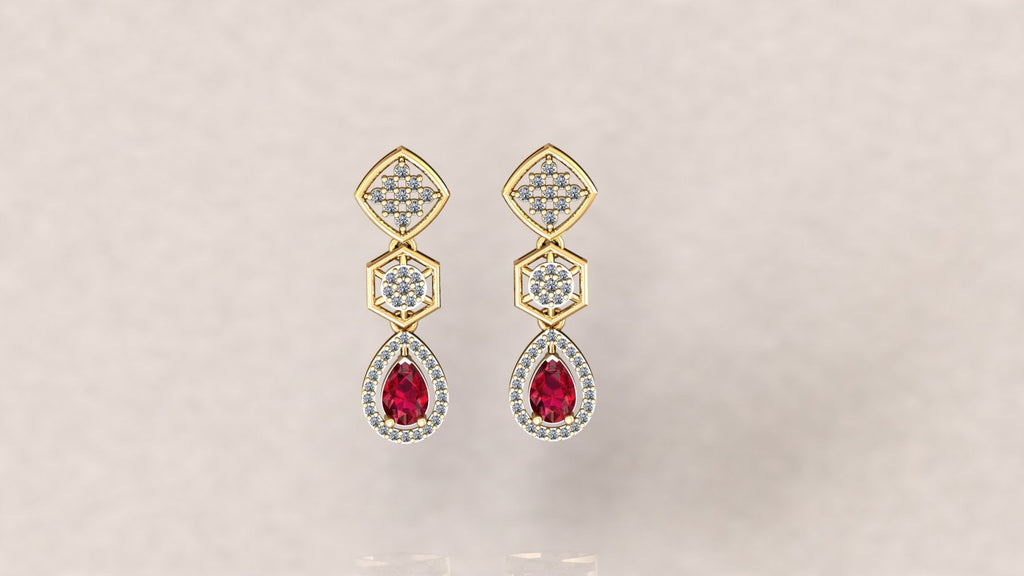 Gleamed Diamond Earrings