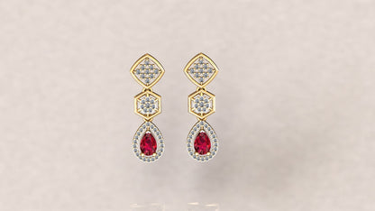Gleamed Diamond Earrings