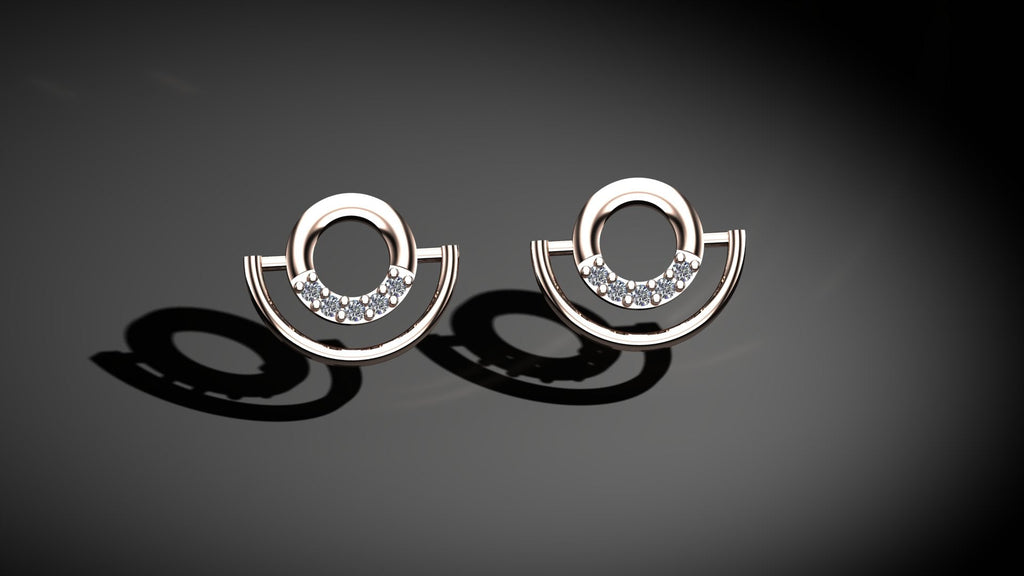Diamond Hoop Earrings