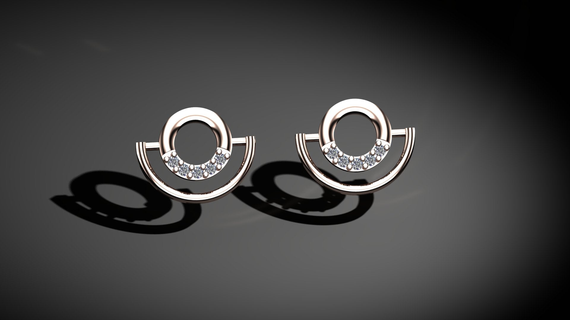 Diamond Hoop Earrings