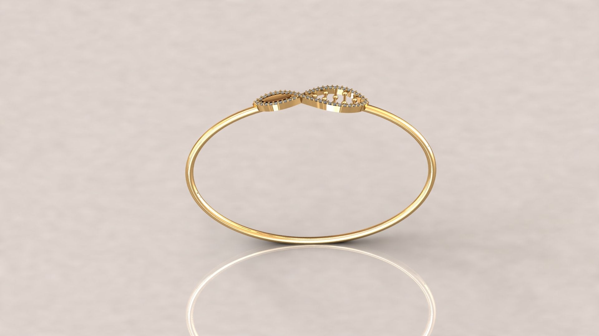 Infinity Diamond Bangle