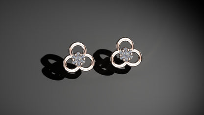 Swirl Diamond Earrings