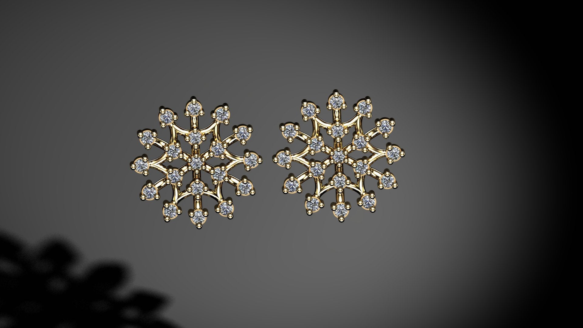 Spangled Diamond Earrings