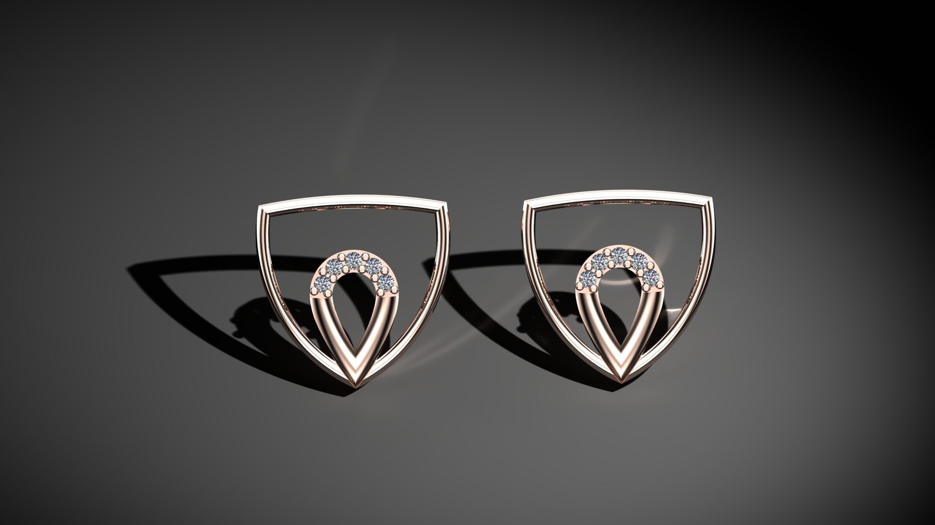 Radiant Duo Diamond Earrings