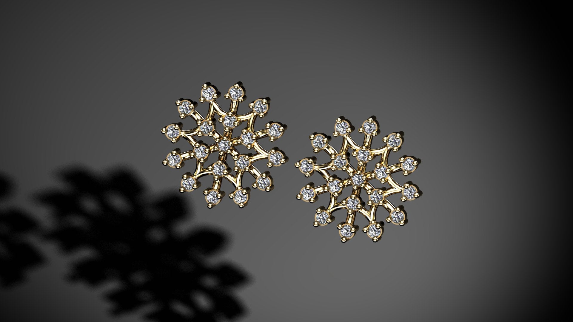Spangled Diamond Earrings