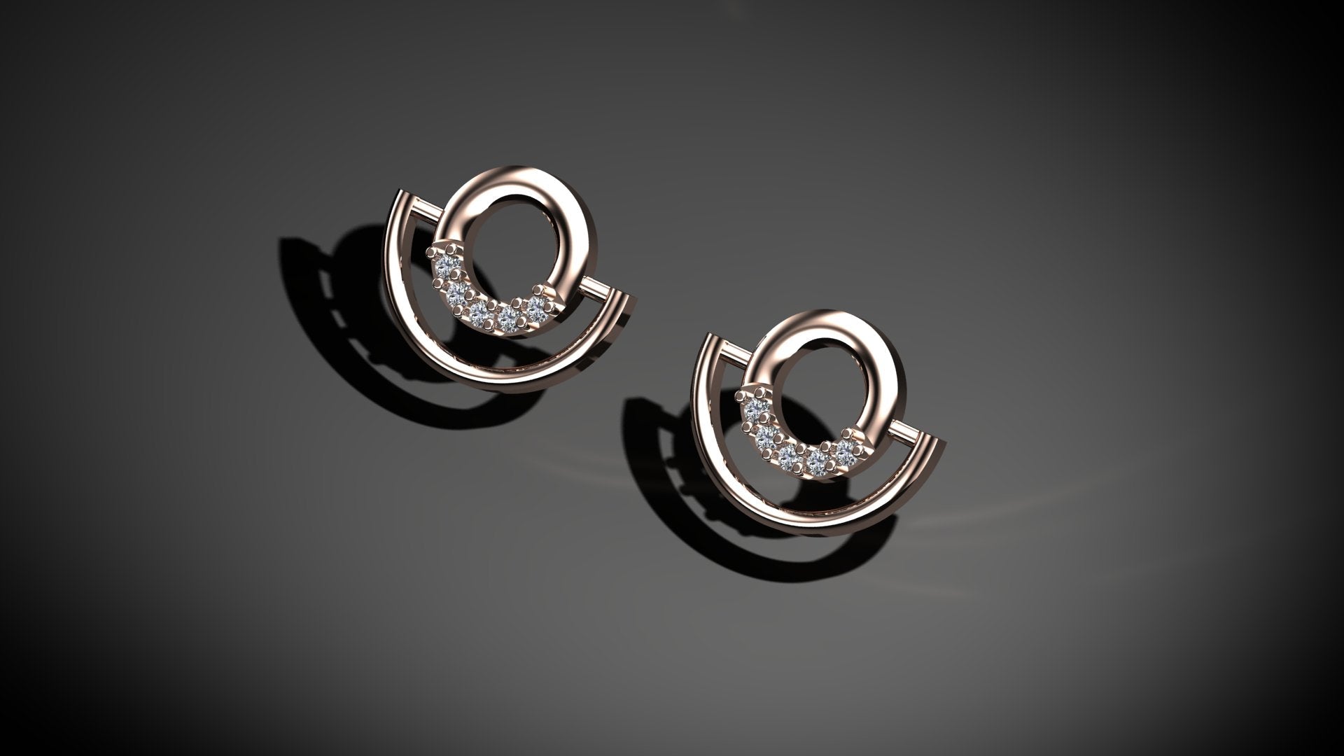 Diamond Hoop Earrings