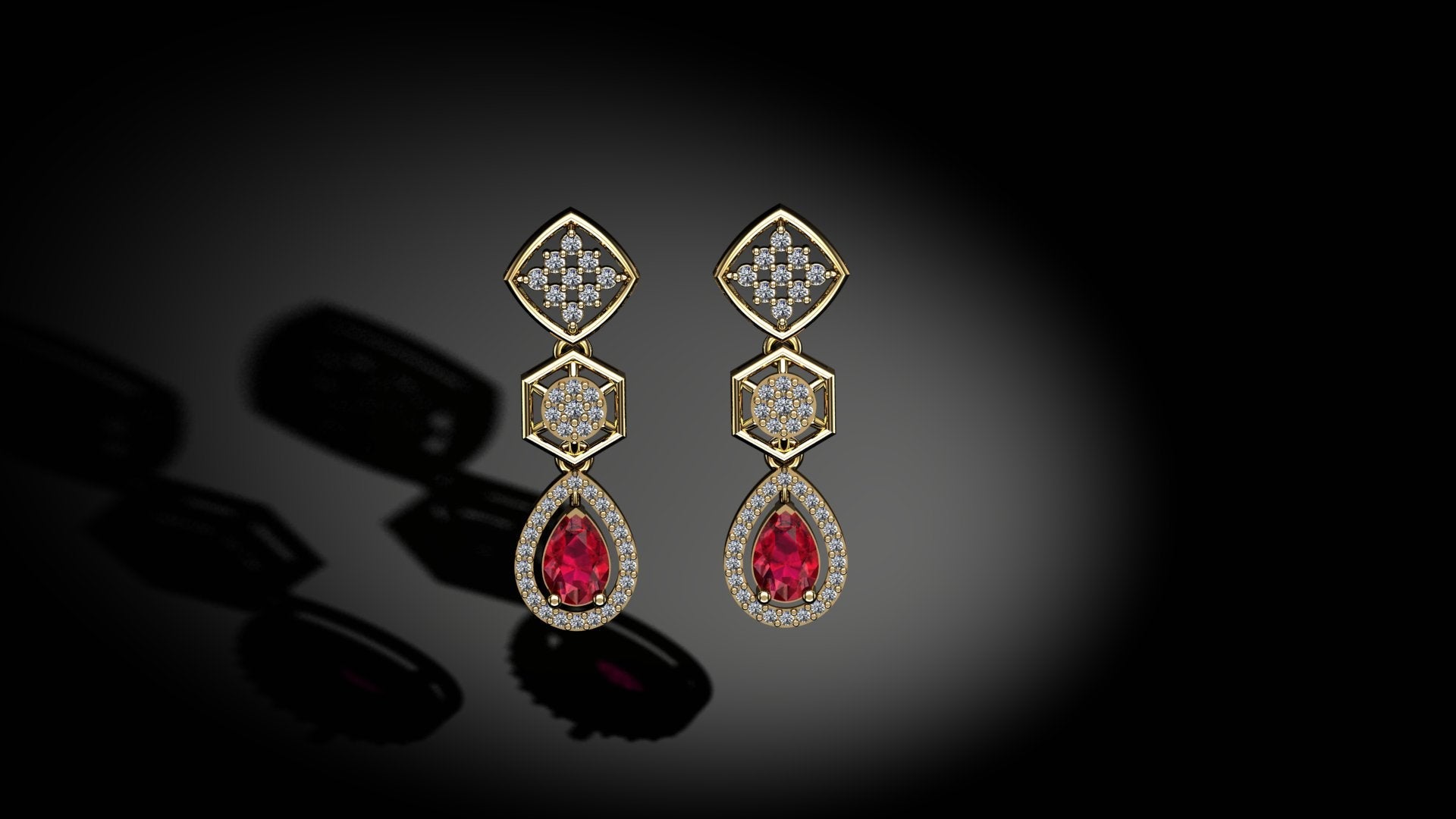 Gleamed Diamond Earrings