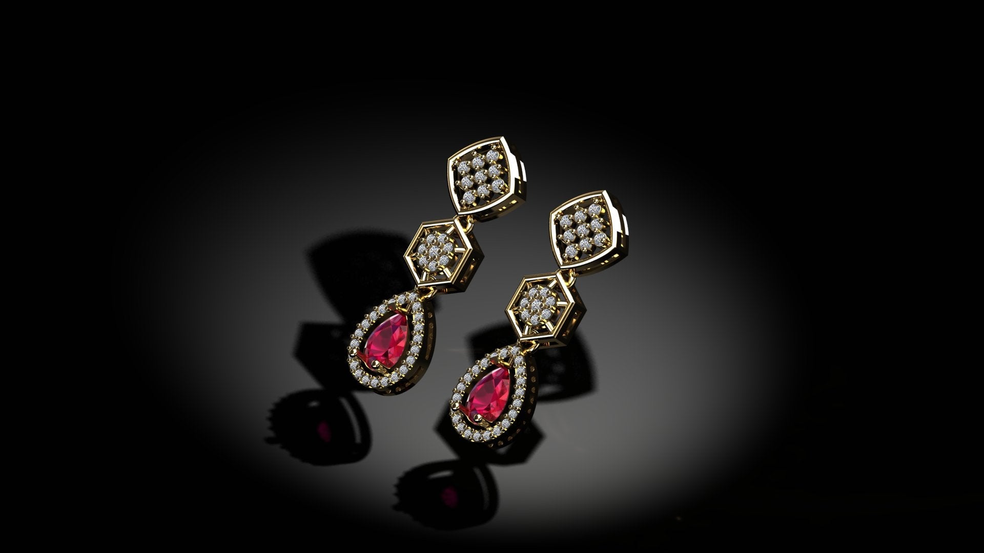 Gleamed Diamond Earrings
