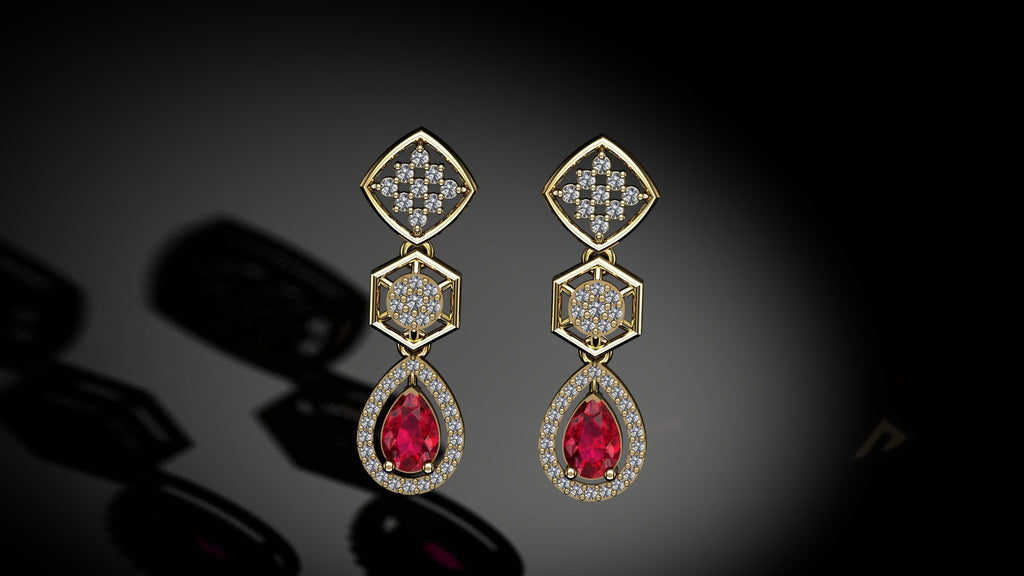 Gleamed Diamond Earrings