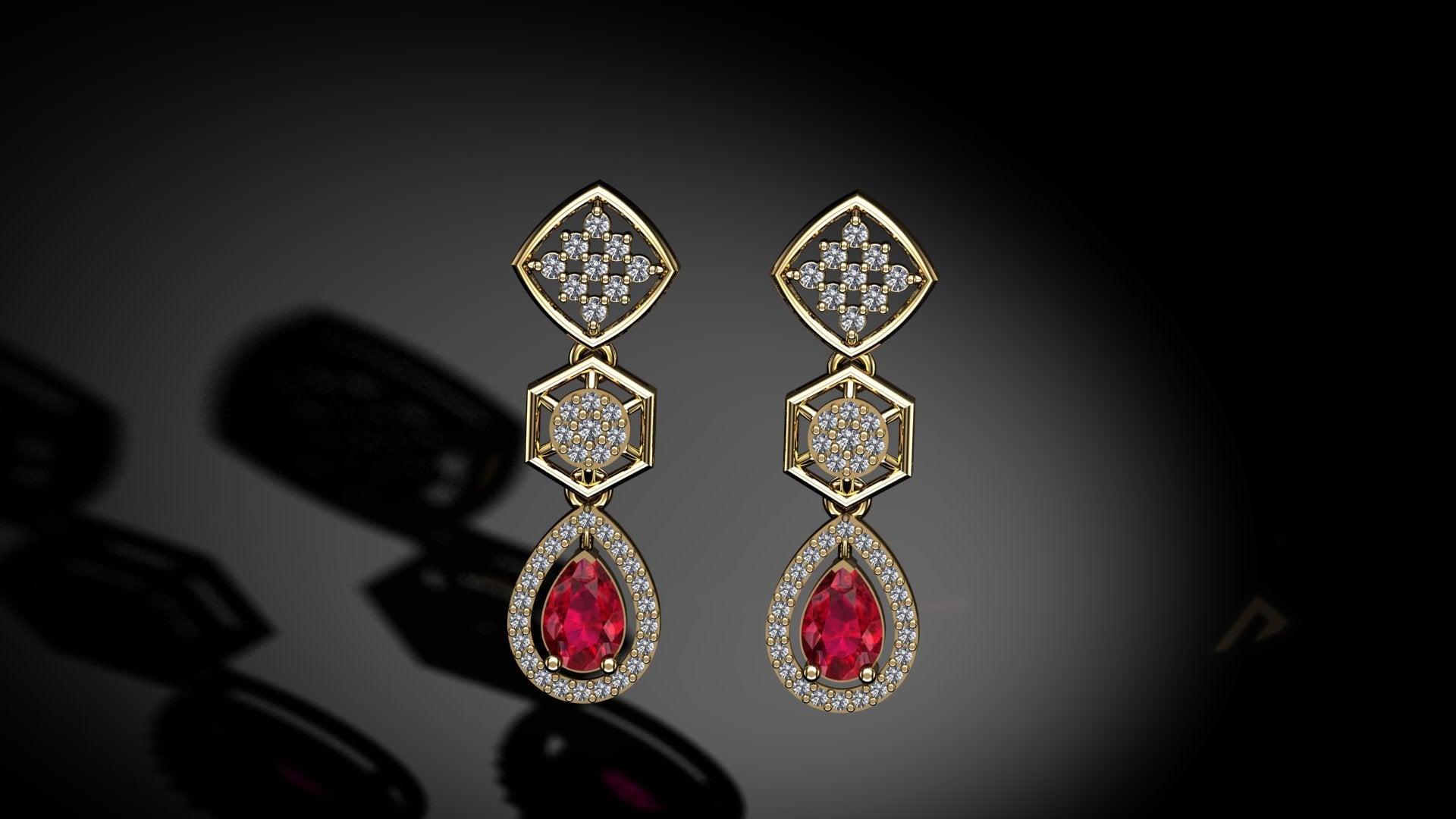 Gleamed Diamond Earrings