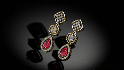 Gleamed Diamond Earrings