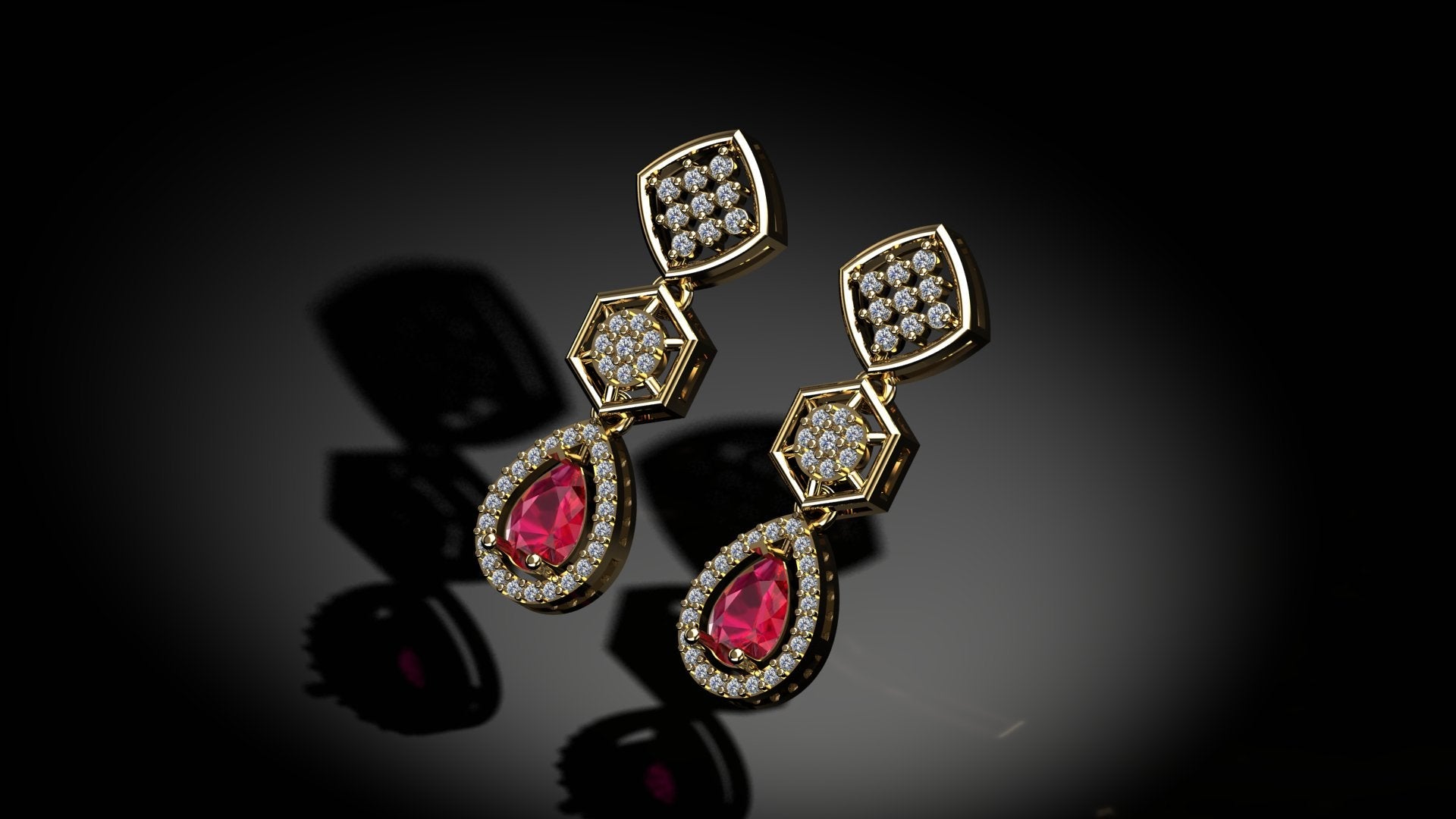 Gleamed Diamond Earrings