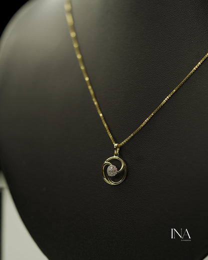 Eternal Swirl Diamond Pendant