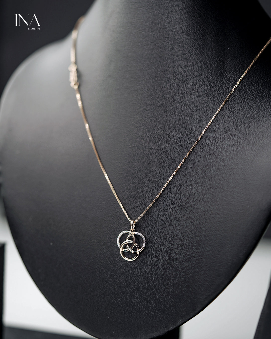 Trinity Knot Diamond Pendant