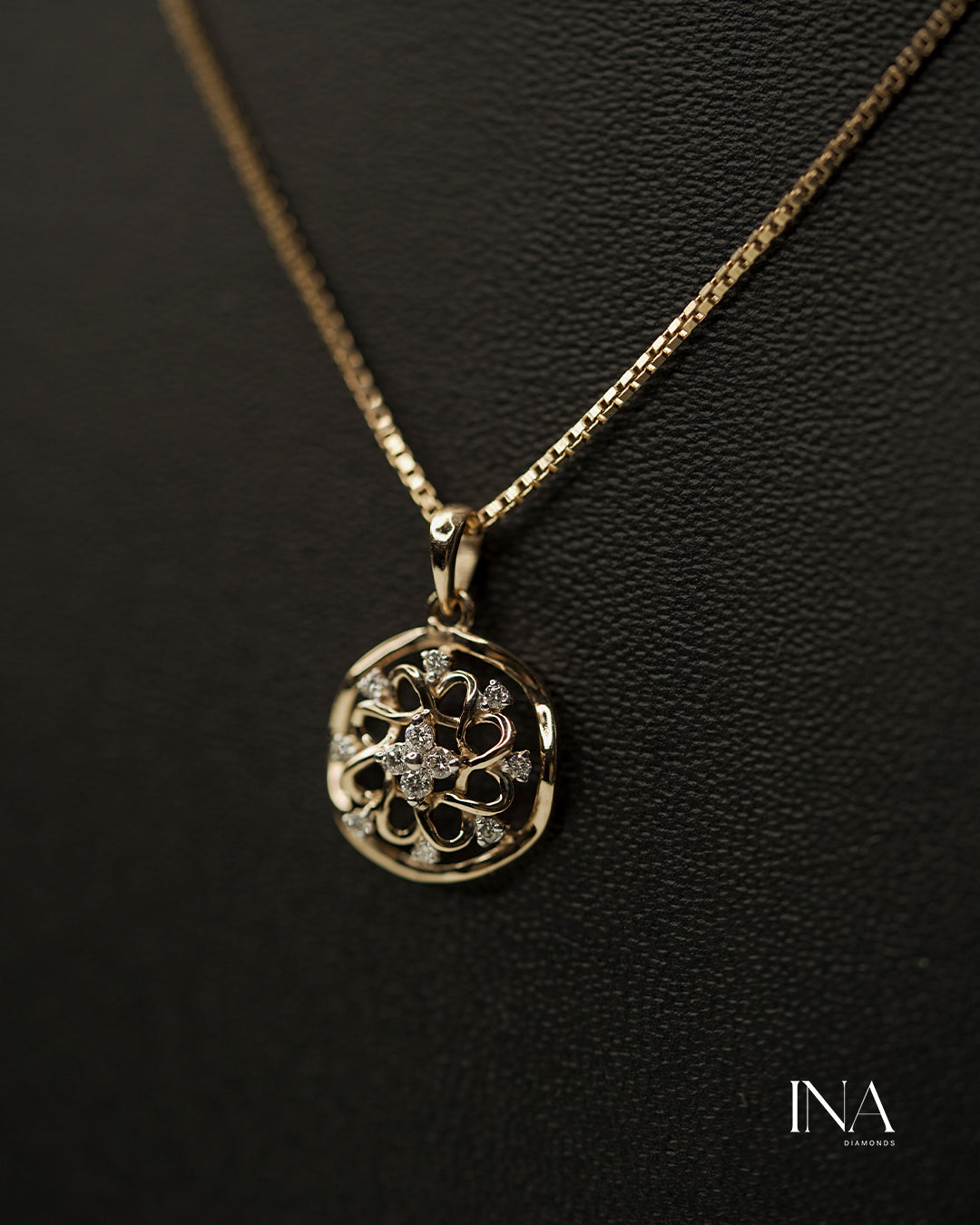 Floral Harmony Locket Pendant