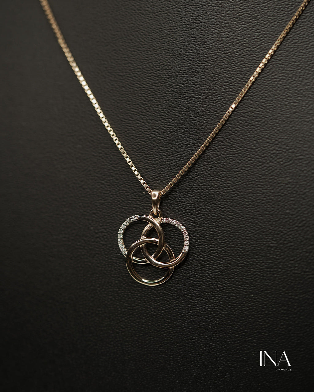 Trinity Knot Diamond Pendant