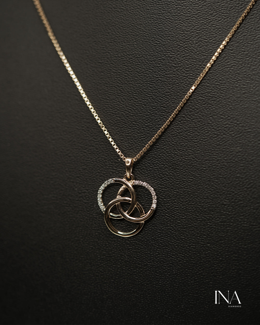 Trinity Knot Diamond Pendant