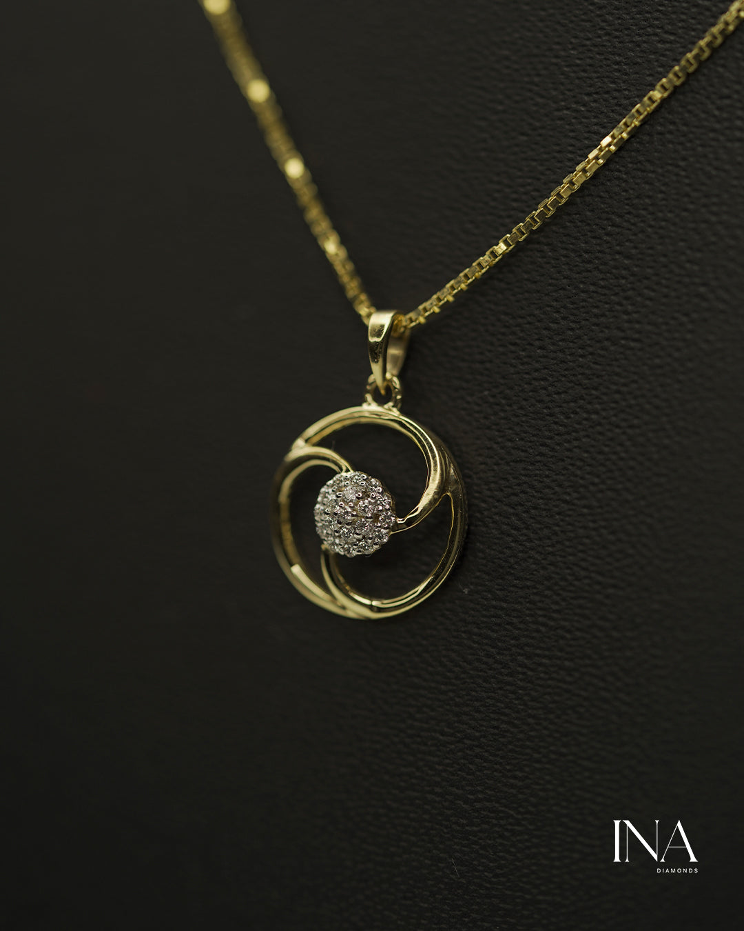 Eternal Swirl Diamond Pendant