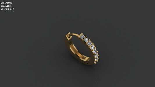 Classic Diamond Curve Nosepin