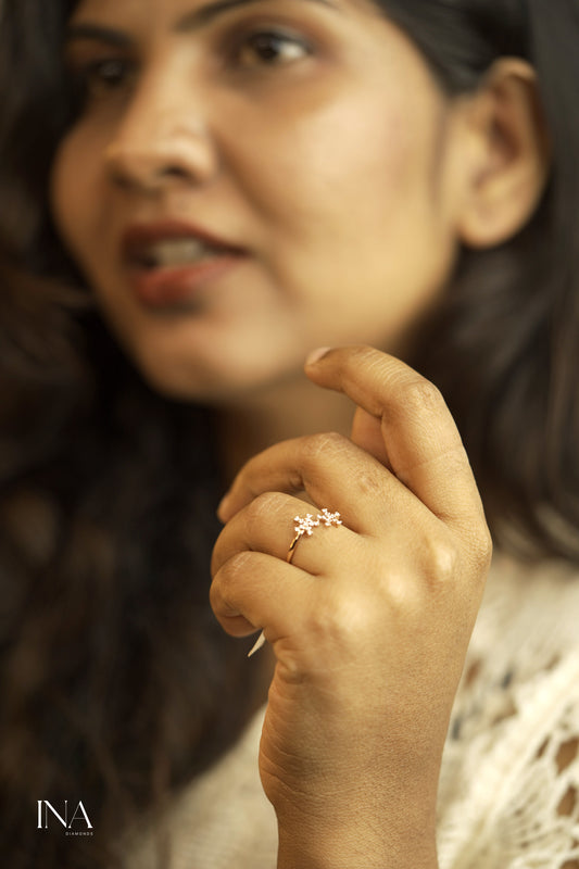 Blossom Frost Diamond Ring