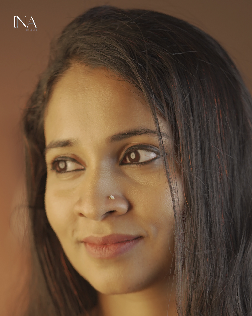 Classic Solitaire Nose Pin