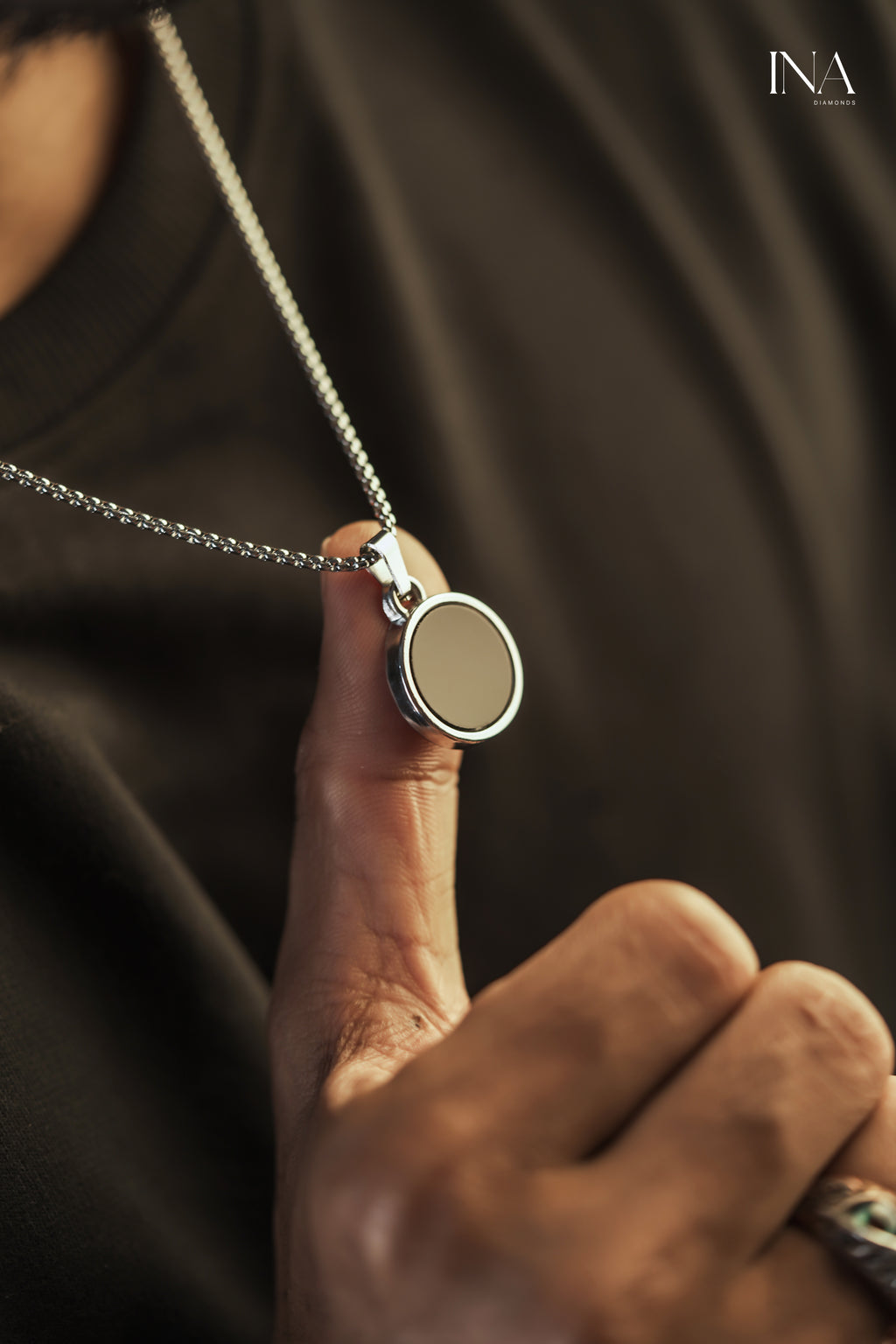 Obsidian Halo Pendant