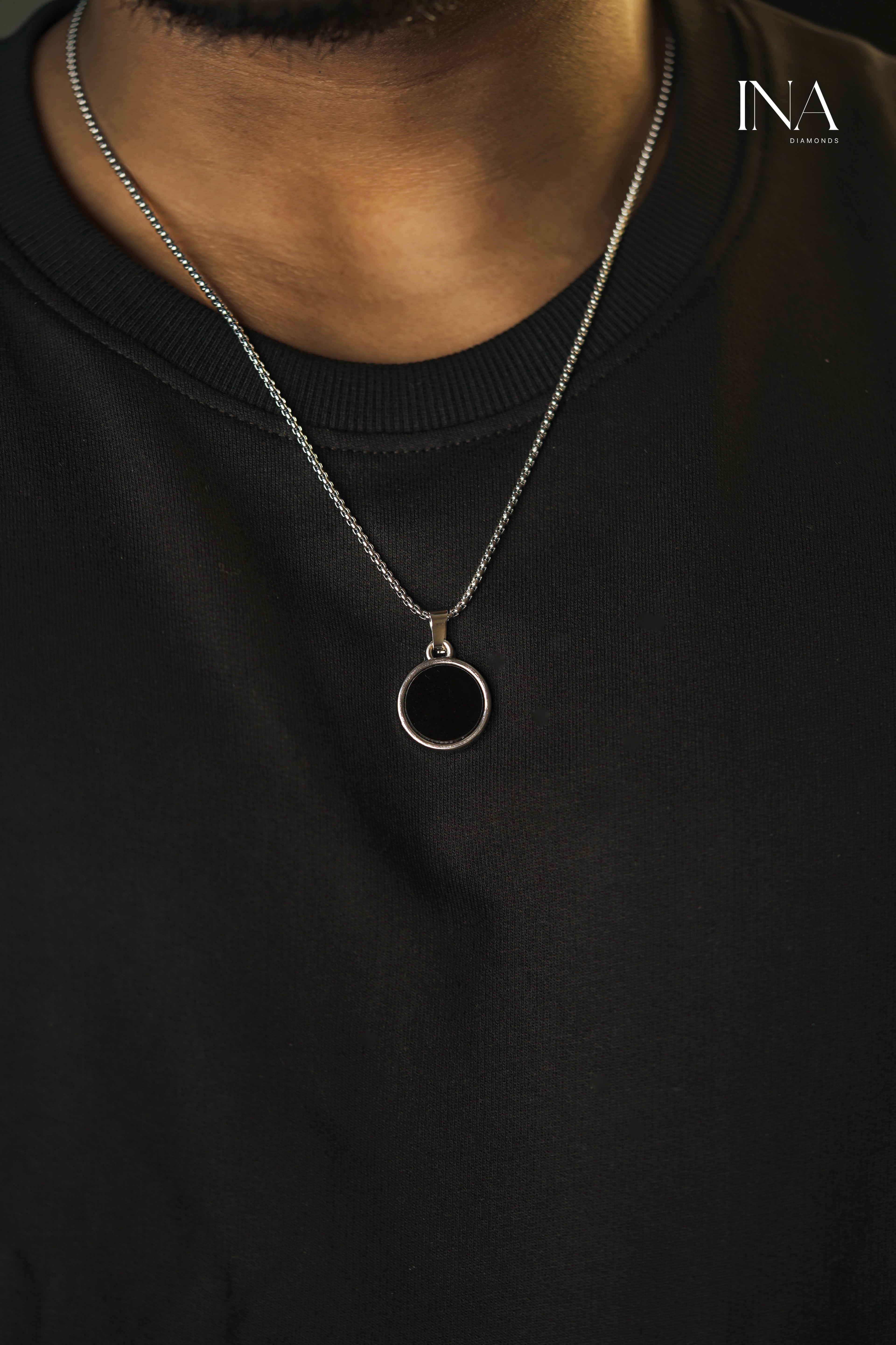 Obsidian Halo Pendant