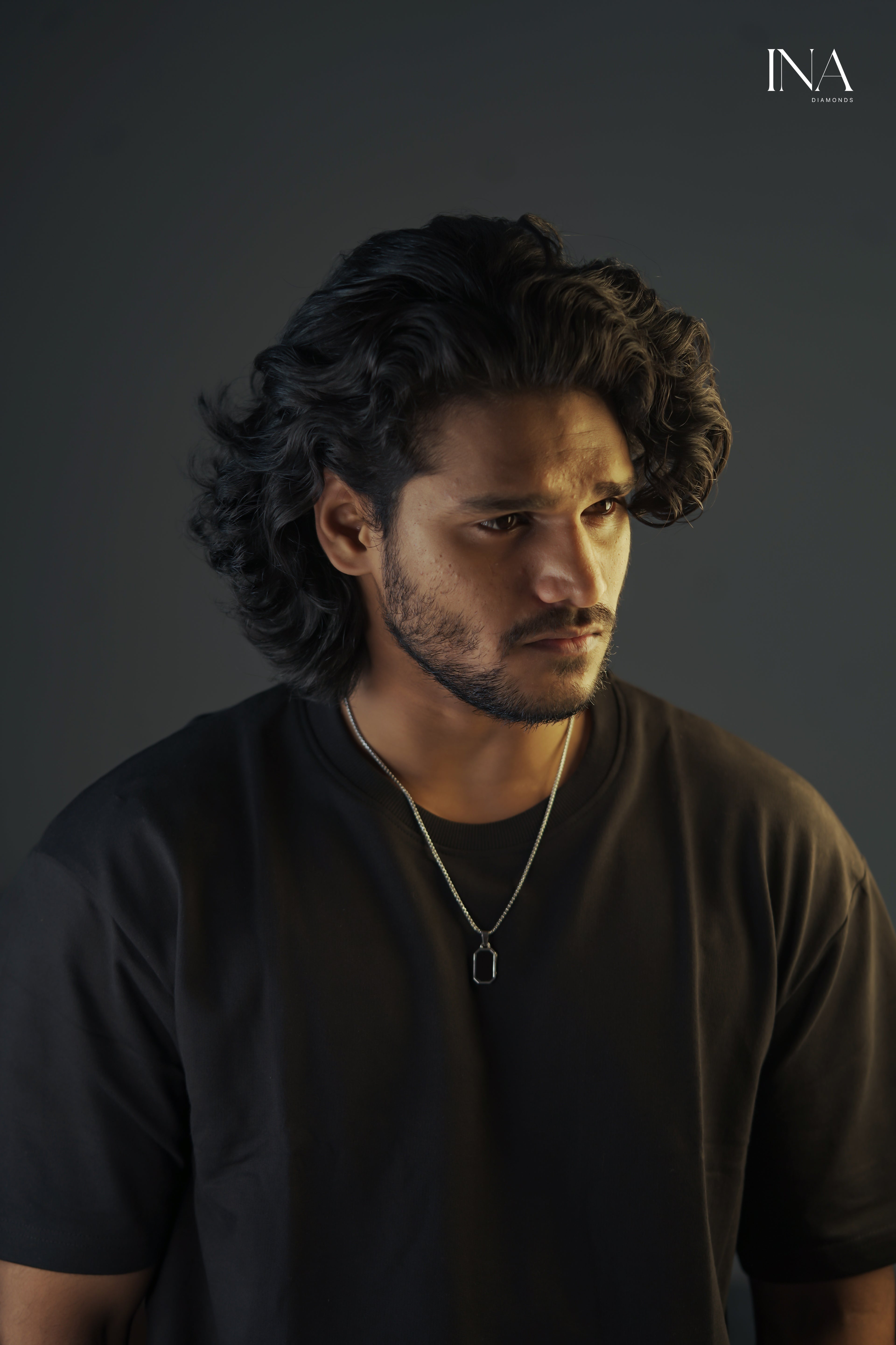 Modern Hex Tag Pendant