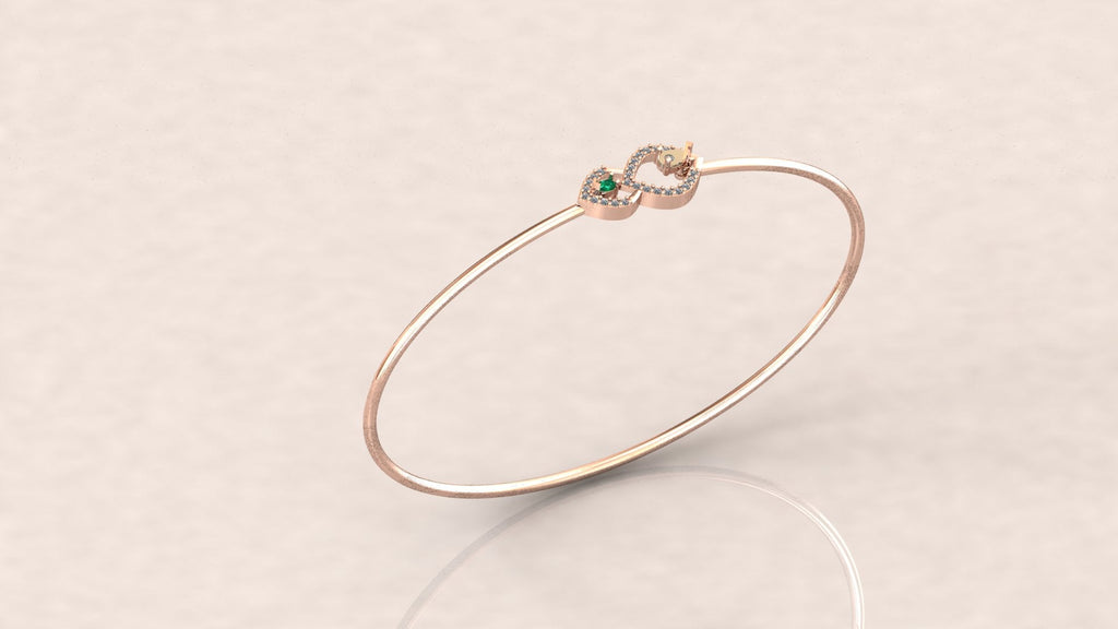 Vintage Elegance Diamond Bangle